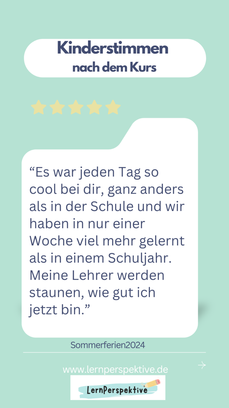 Kinderstimmen nach dem Kurs NEU 4
