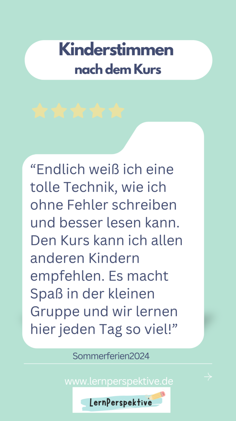 Kinderstimmen nach dem Kurs NEU 5