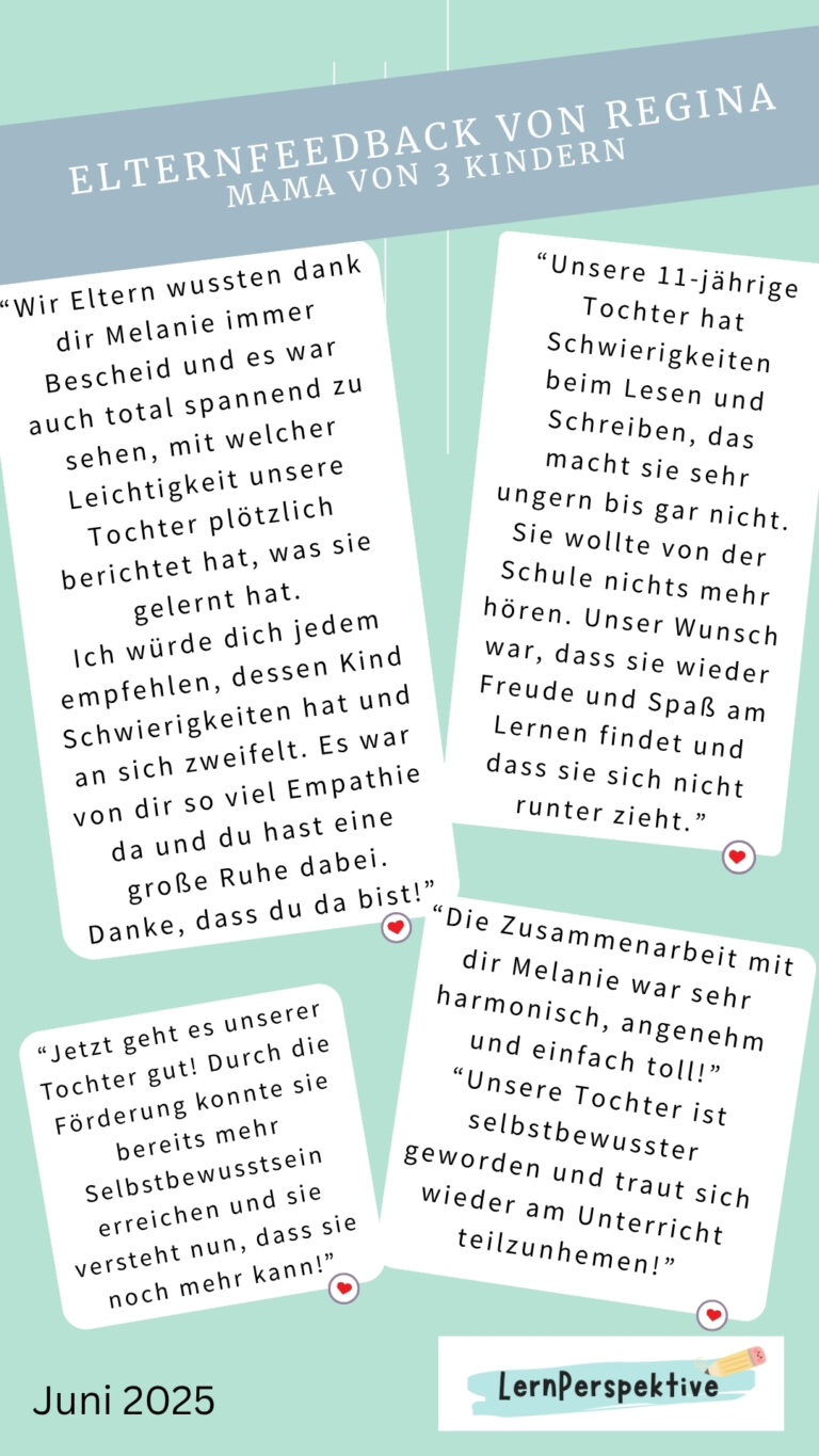 Elternfeedback von Regina Juni 2025